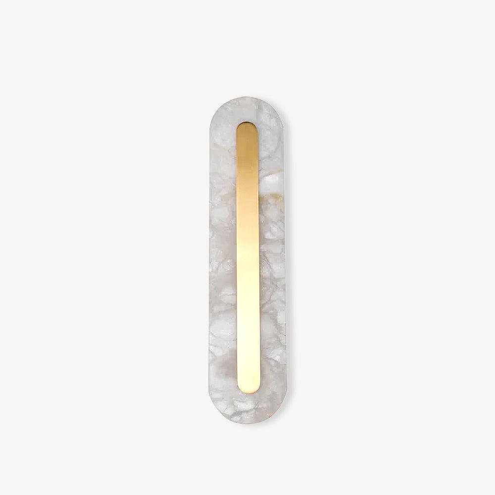 Hurn Alabaster Rounded Wall Lamp - Lamp Copper