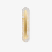 Hurn Alabaster Rounded Wall Lamp - Lamp Copper