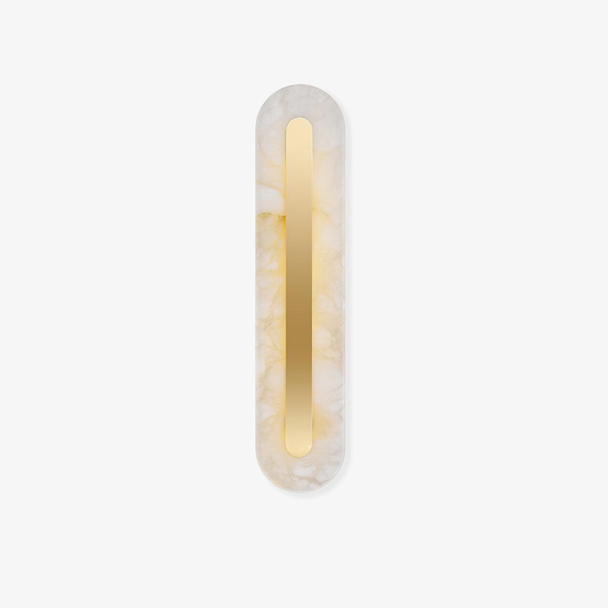Hurn Alabaster Rounded Wall Lamp - Lamp Copper