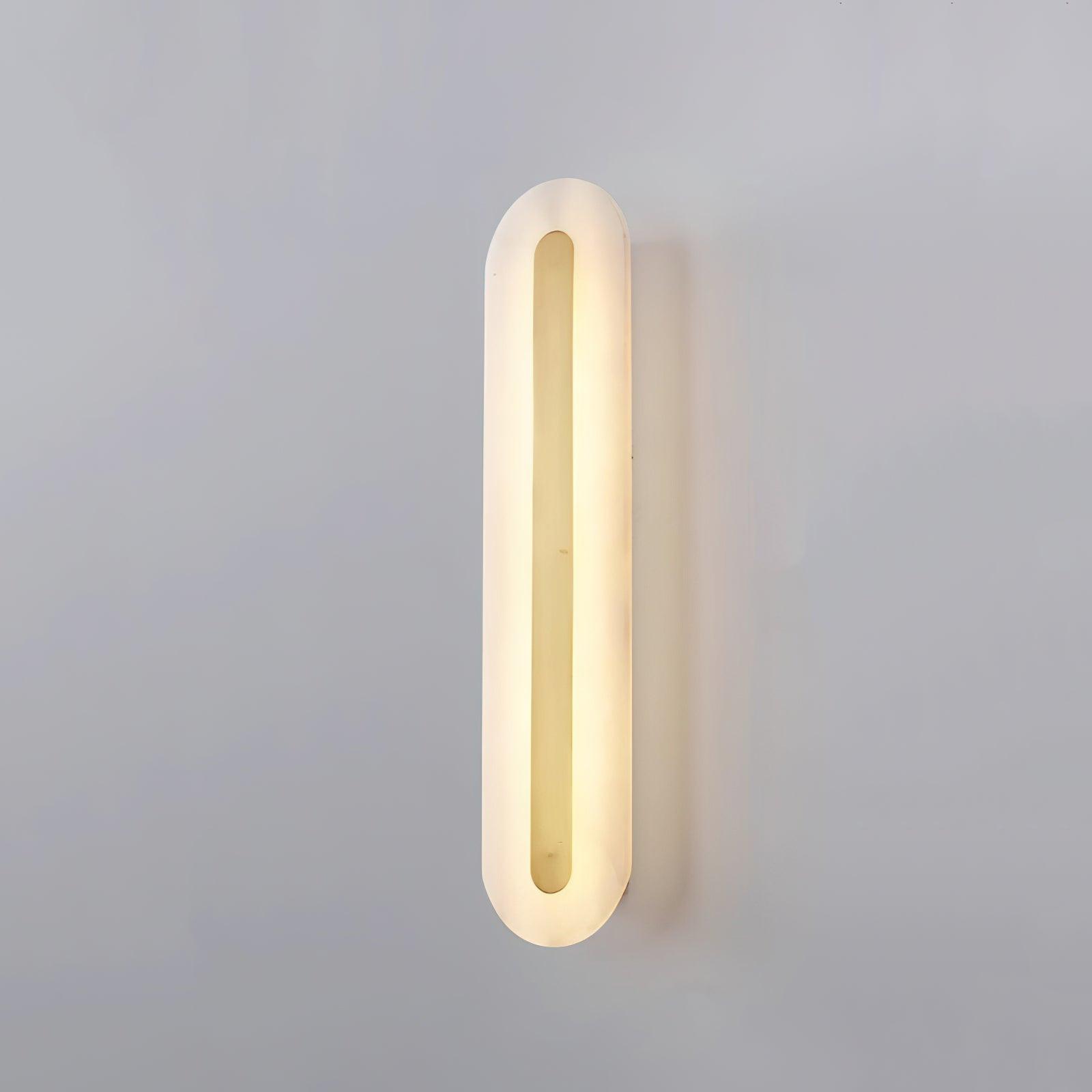 Hurn Alabaster Rounded Wall Lamp - Lamp Copper