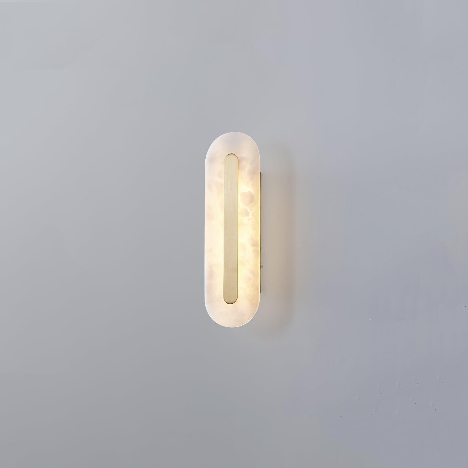 Hurn Alabaster Rounded Wall Lamp - Lamp Copper
