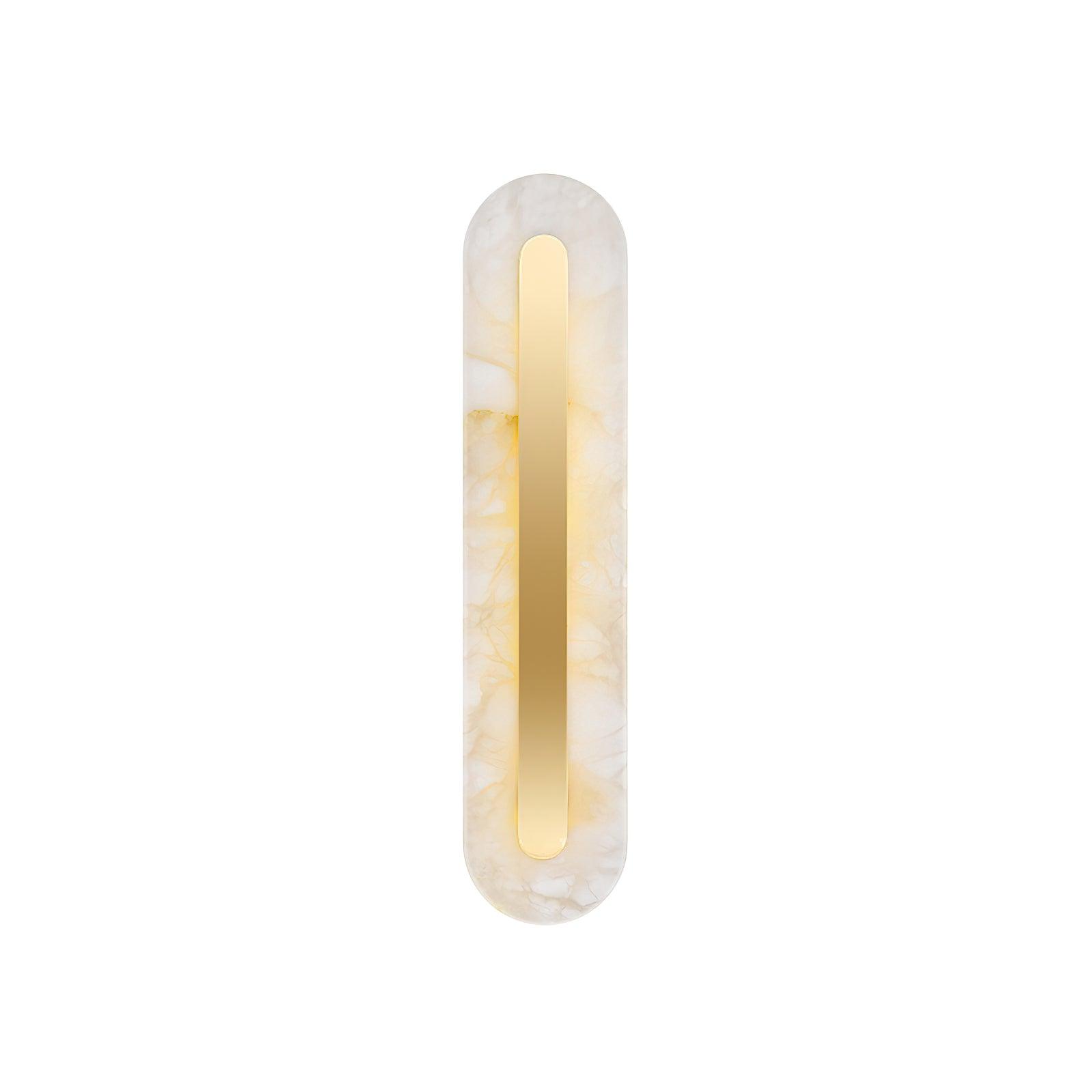 Hurn Alabaster Rounded Wall Lamp - Lamp Copper