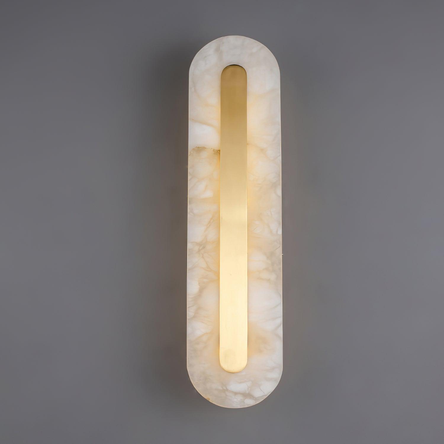 Hurn Alabaster Rounded Wall Lamp - Lamp Copper