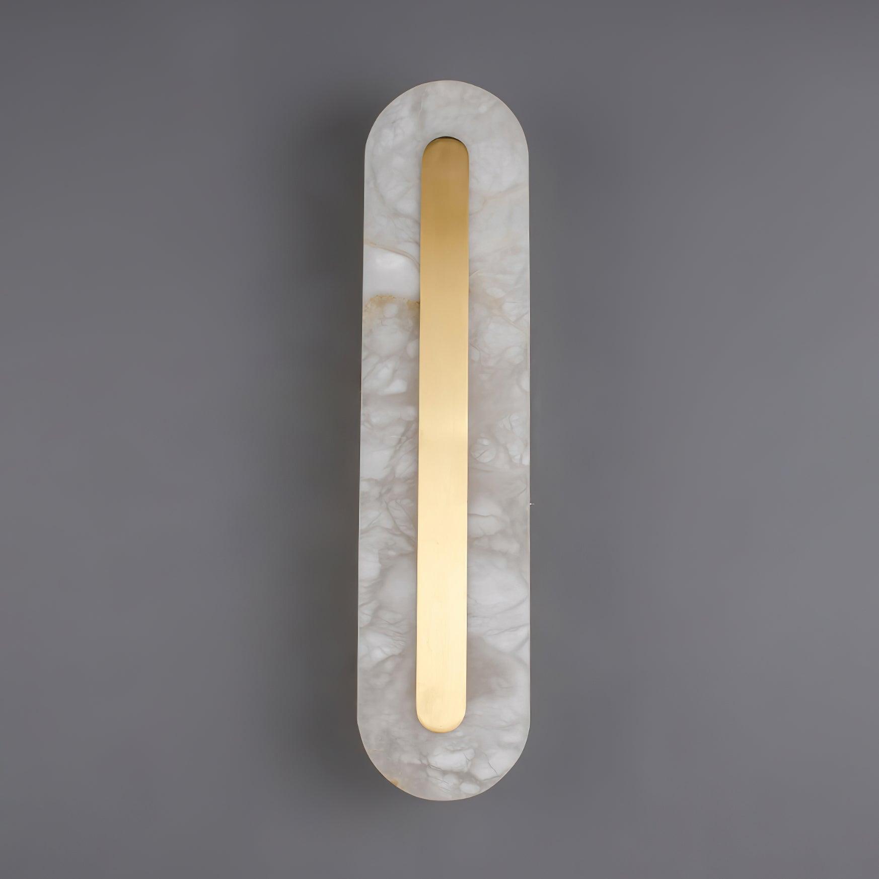 Hurn Alabaster Rounded Wall Lamp - Lamp Copper