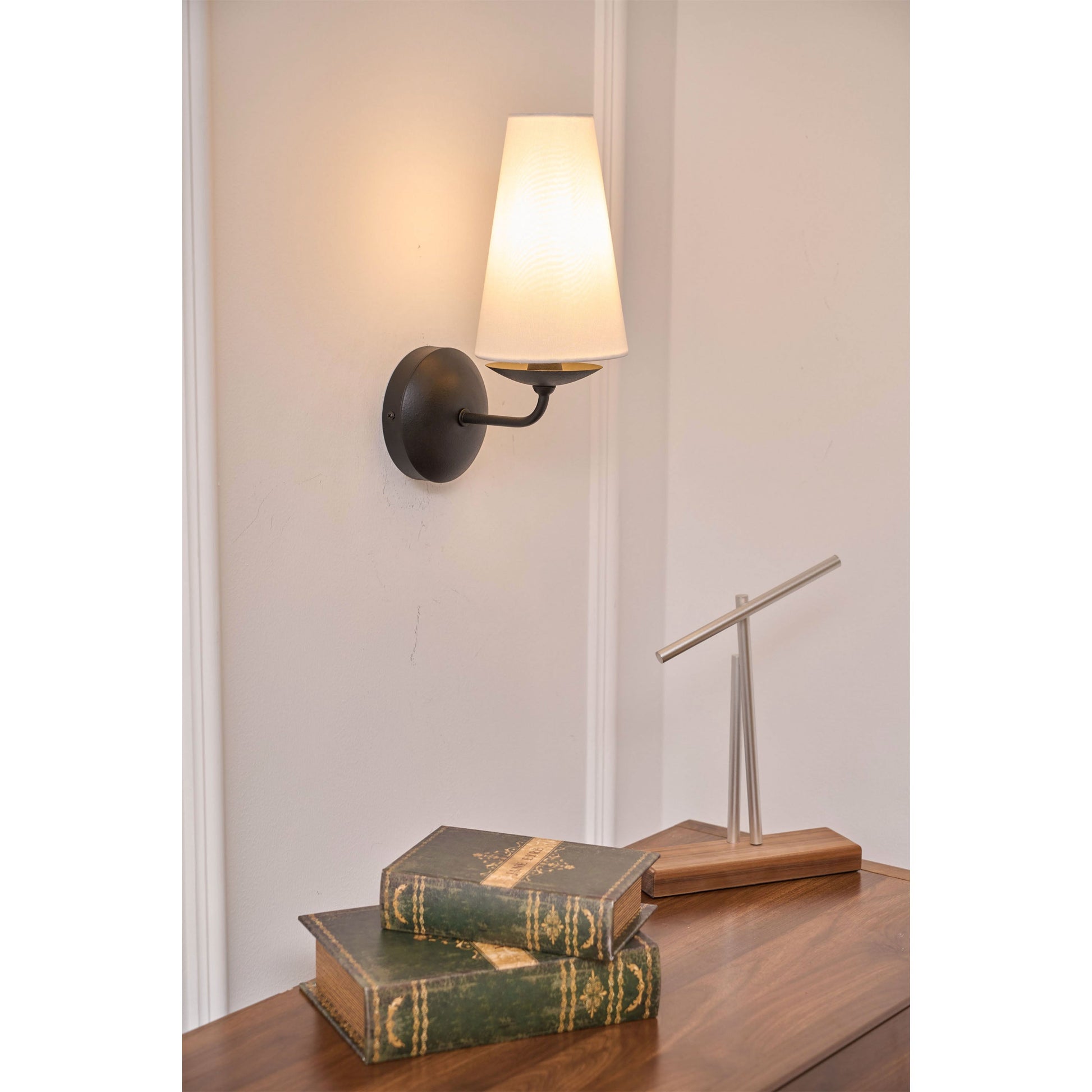 Avraee Modern Minimalist Brass Fabric Wall Lamp - Lamp Copper