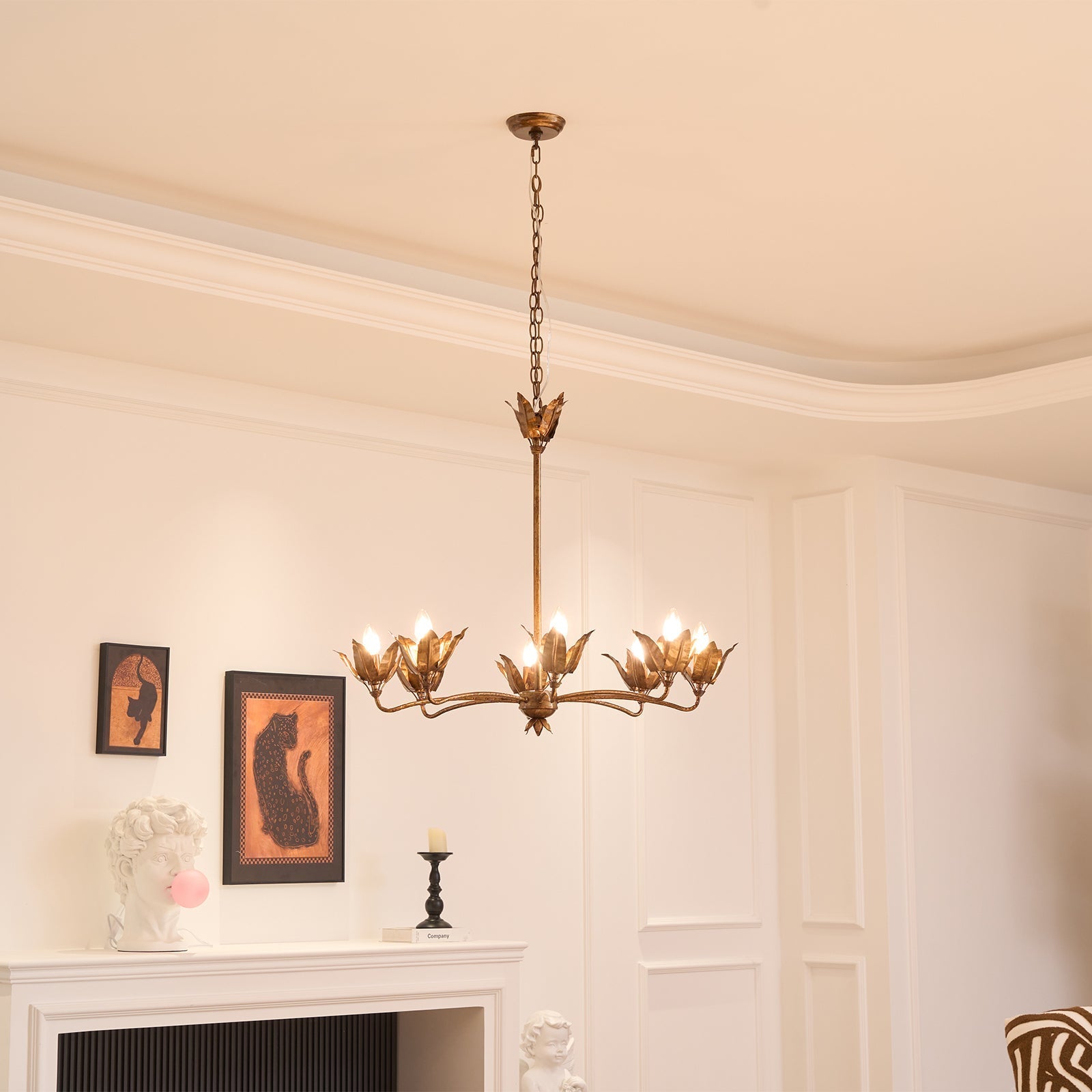 Syvenira Individual Creativity Tulip Metal Chandelier - Lamp Copper