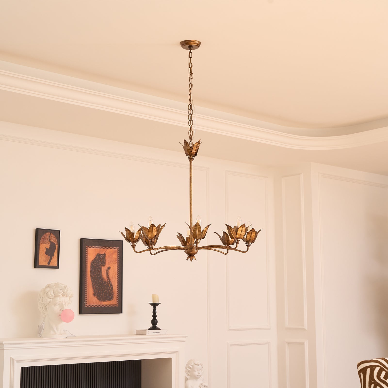 Syvenira Individual Creativity Tulip Metal Chandelier - Lamp Copper