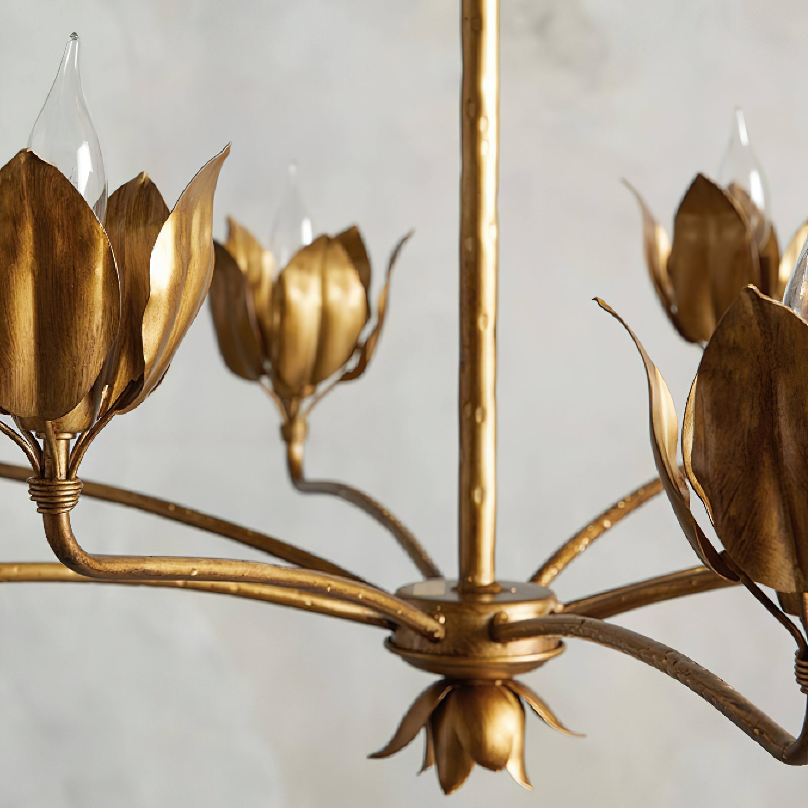 Syvenira Individual Creativity Tulip Metal Chandelier - Lamp Copper