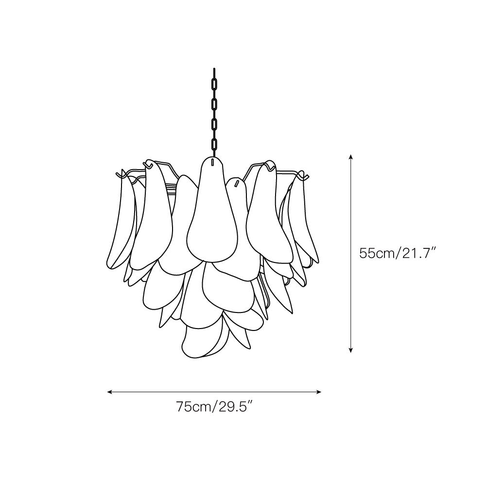 Ulvarisra Postmodern Luxury Glass Chandelier - Lamp Copper