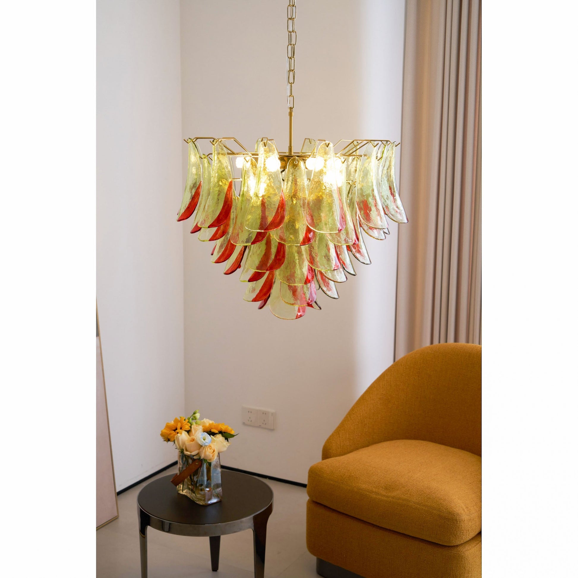Ulvarisra Postmodern Luxury Glass Chandelier - Lamp Copper