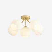 Ceiling Light Petal Globe Cluster Soft Glow Romantic Floral - Lamp Copper