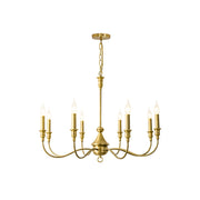 Cunorora Vintage Industrial Metal Chandelier - Lamp Copper