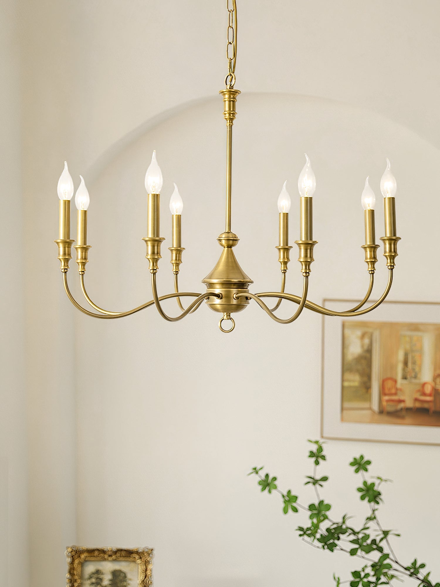 Cunorora Vintage Industrial Metal Chandelier - Lamp Copper