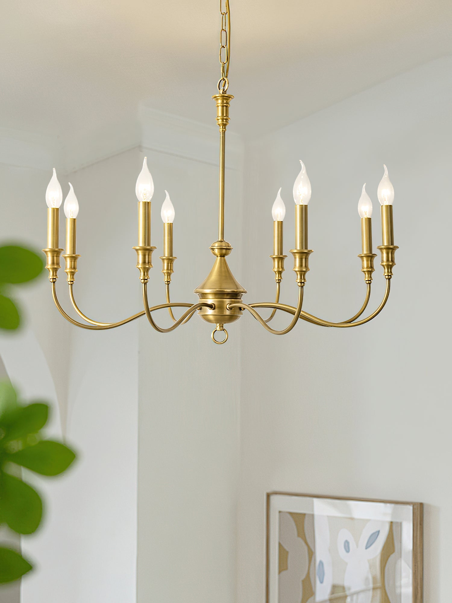 Cunorora Vintage Industrial Metal Chandelier - Lamp Copper