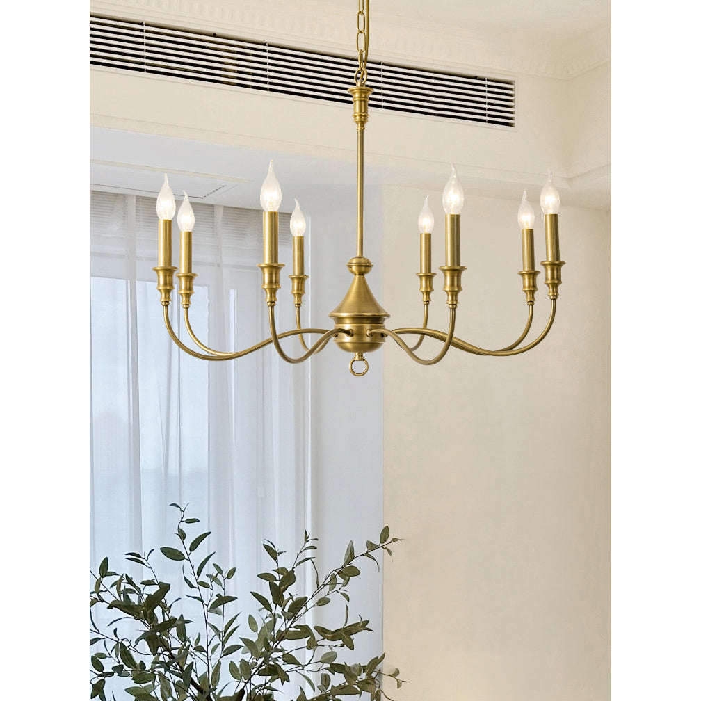 Cunorora Vintage Industrial Metal Chandelier - Lamp Copper
