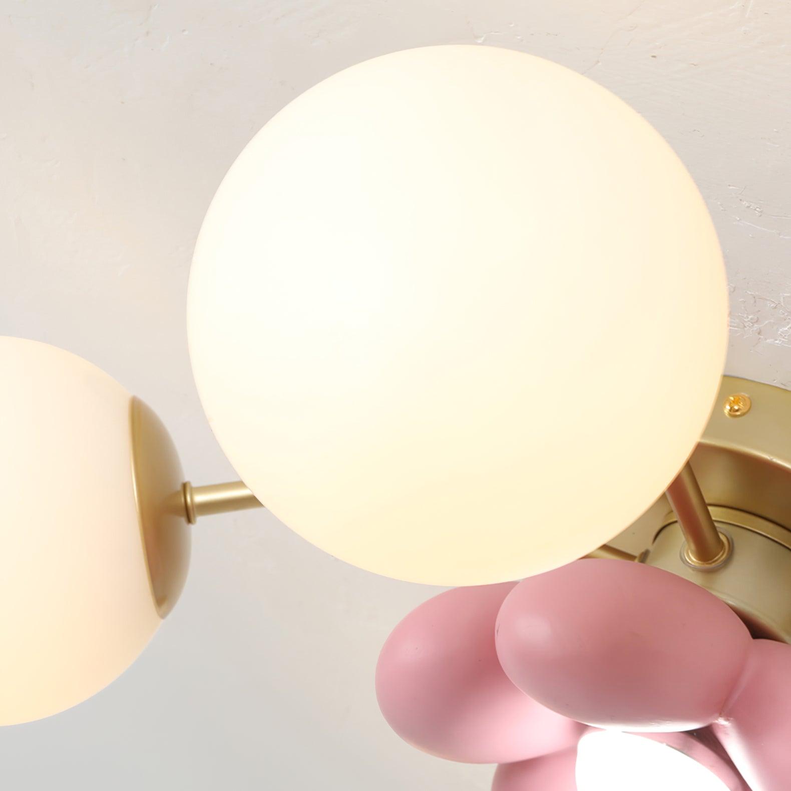 Blossura Pink Petal Ceiling Light - Lamp Copper