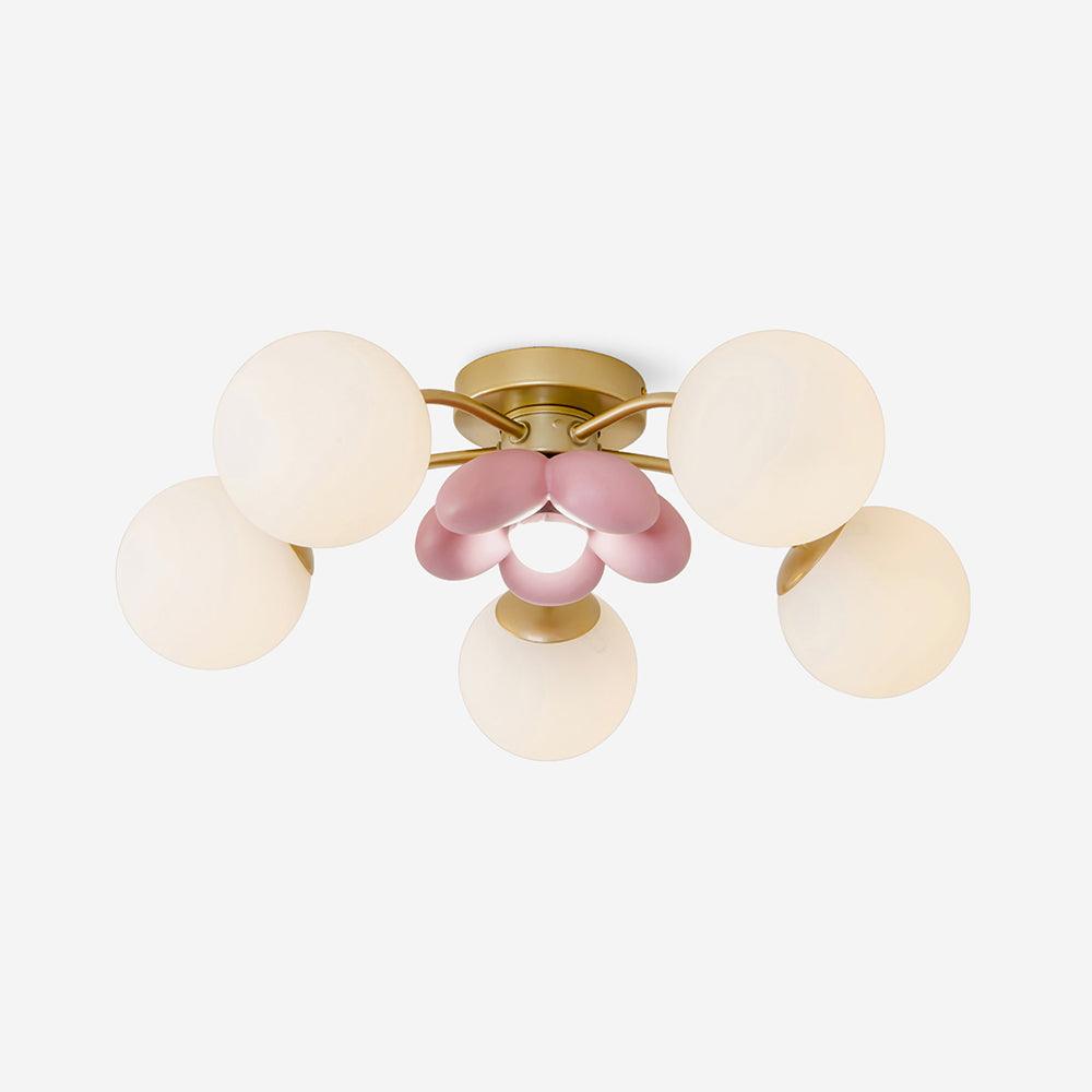 Blossura Pink Petal Ceiling Light - Lamp Copper