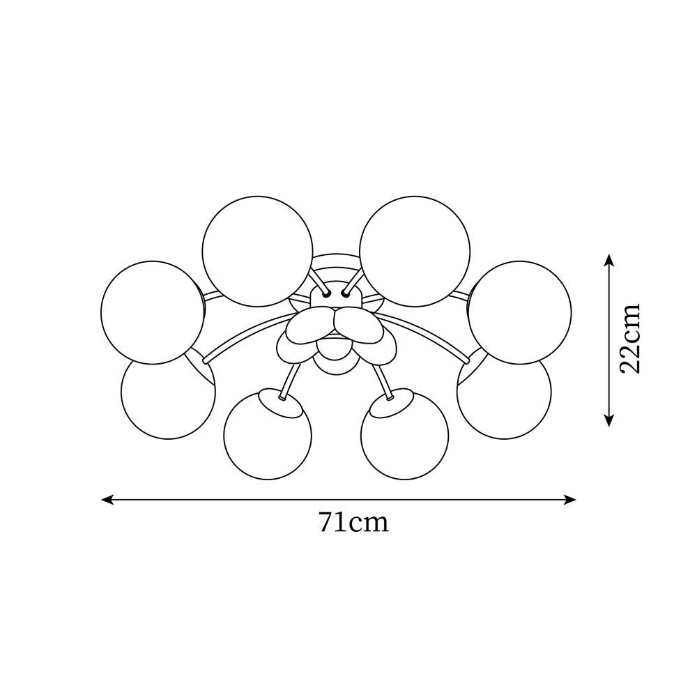 Blossura Pink Petal Ceiling Light - Lamp Copper