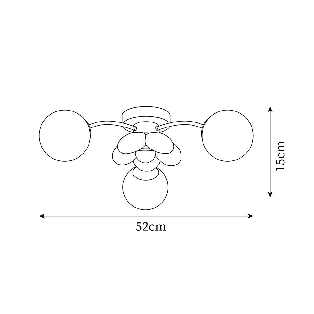 Blossura Pink Petal Ceiling Light - Lamp Copper