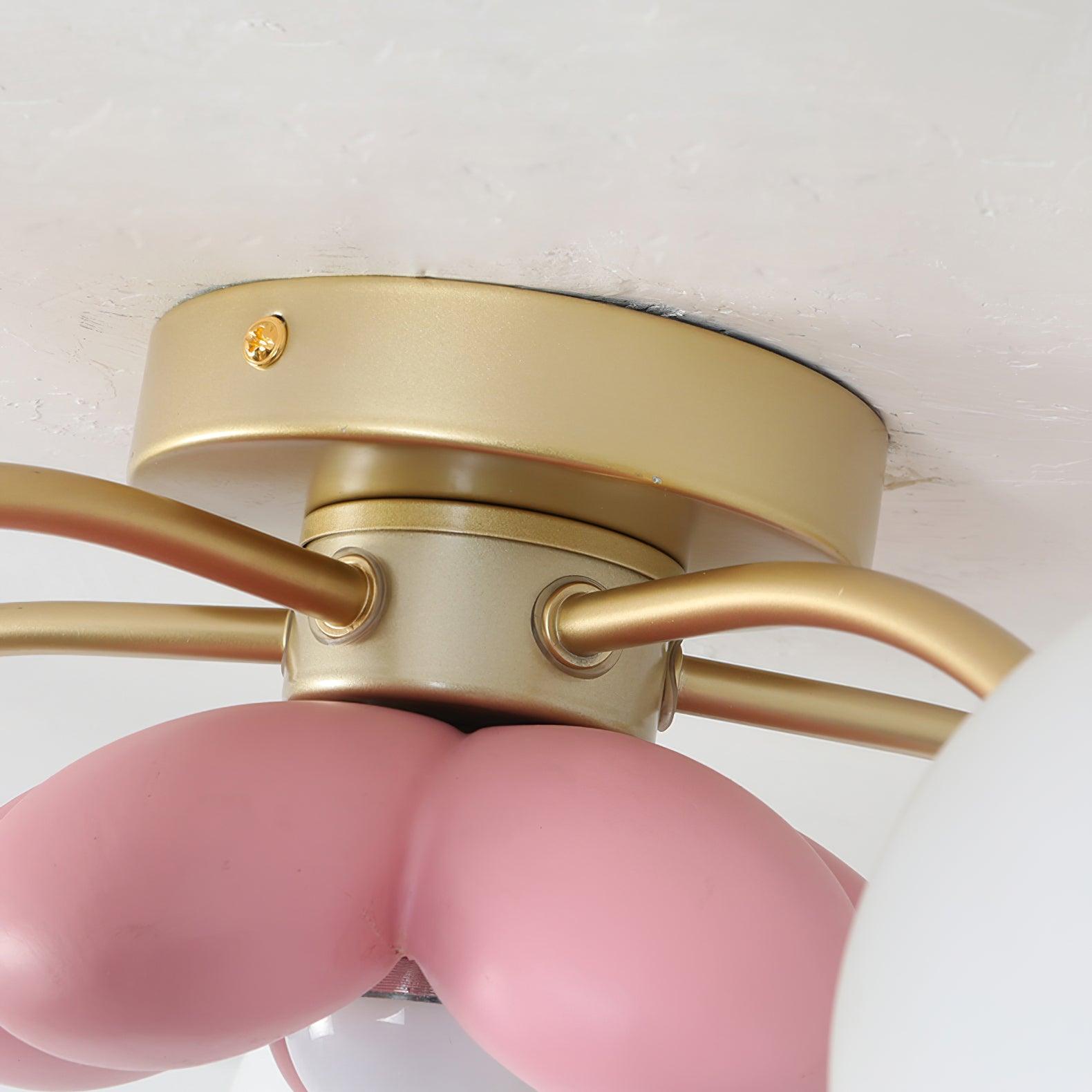 Blossura Pink Petal Ceiling Light - Lamp Copper