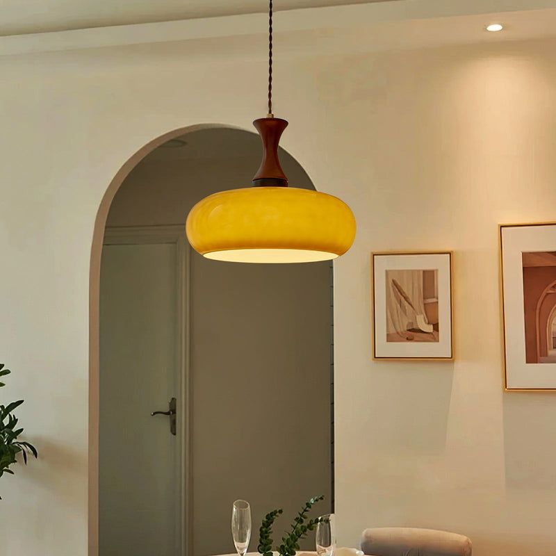Arisha Vintage LED Glass Pendant Light Living Room - Lamp Copper