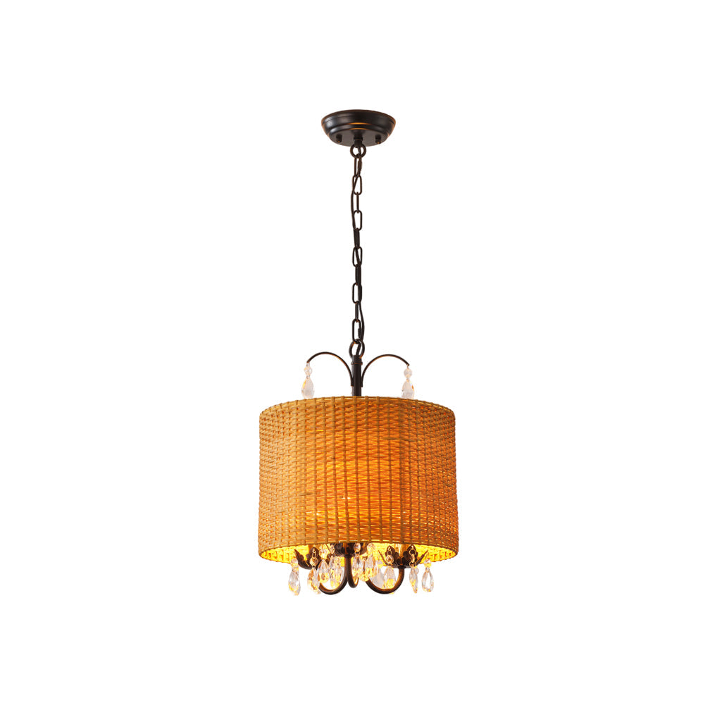 Avnoren Vintage Natural Crystal Pendant Lamp - Lamp Copper