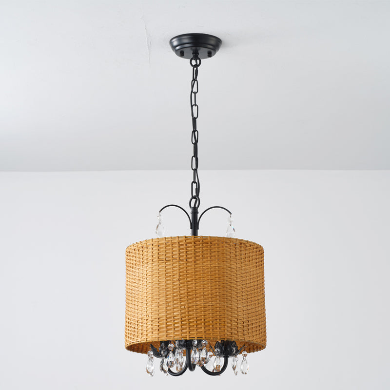 Avnoren Vintage Natural Crystal Pendant Lamp - Lamp Copper