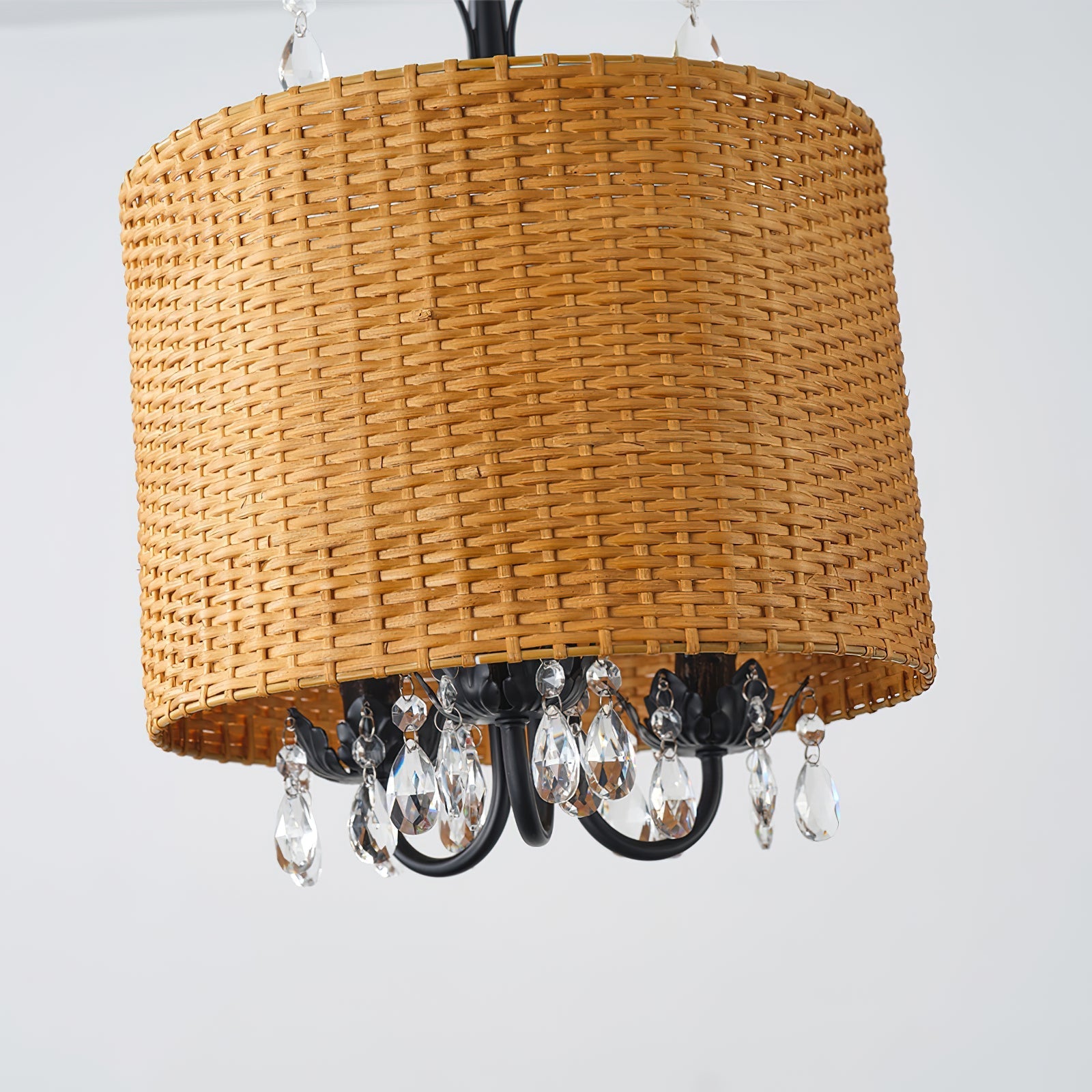 Avnoren Vintage Natural Crystal Pendant Lamp - Lamp Copper