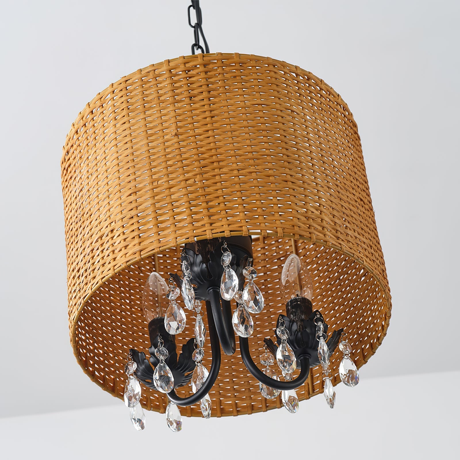 Avnoren Vintage Natural Crystal Pendant Lamp - Lamp Copper