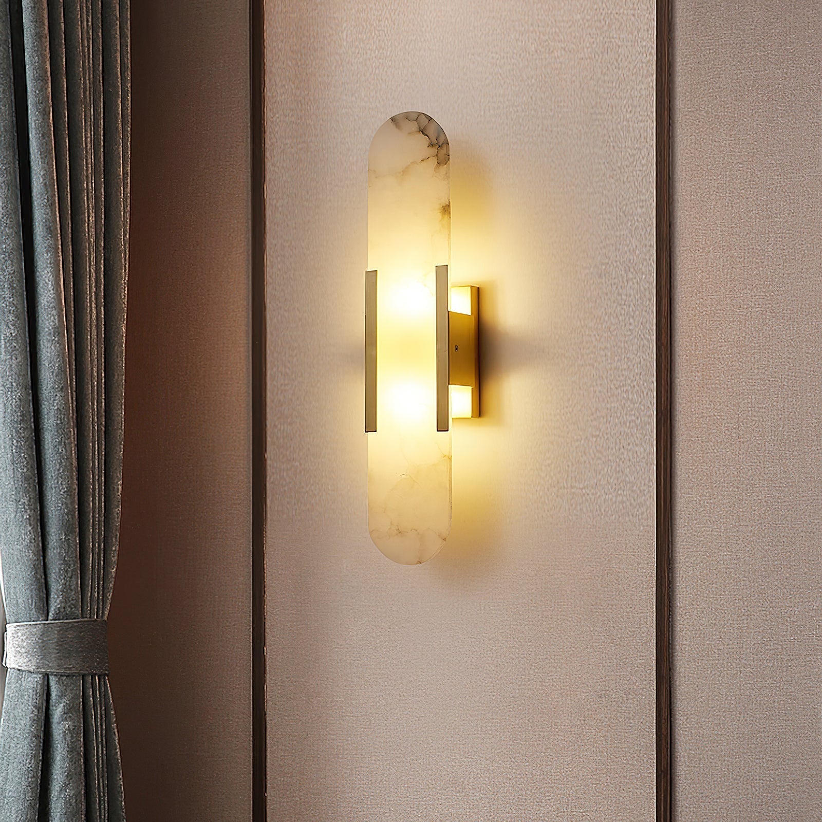 Veo Luxury Alabaster Wall Lamp - Lamp Copper