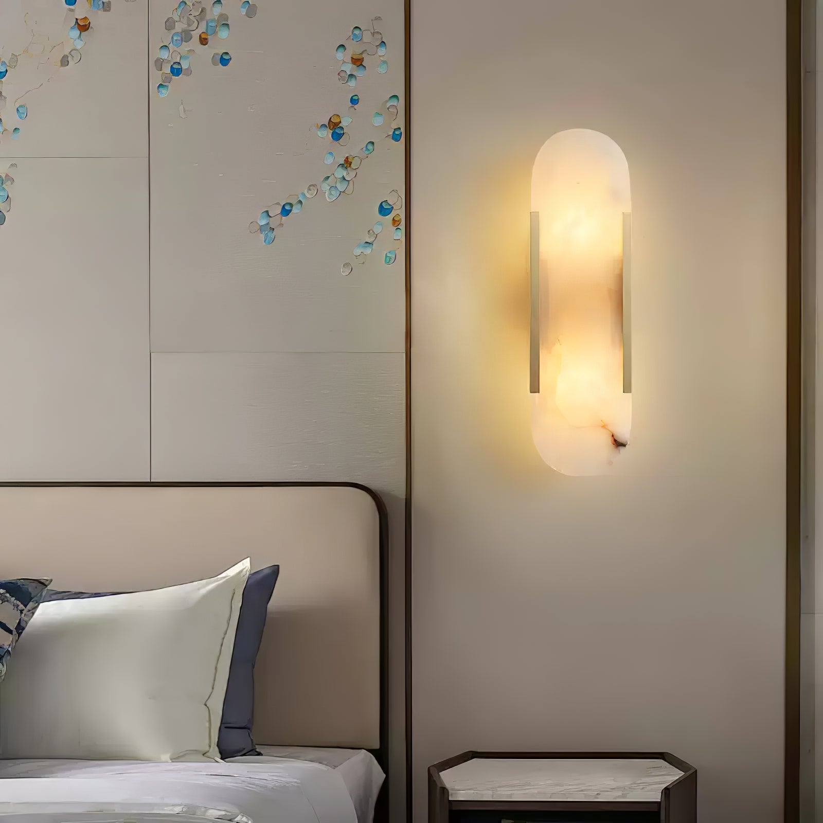 Veo Luxury Alabaster Wall Lamp - Lamp Copper