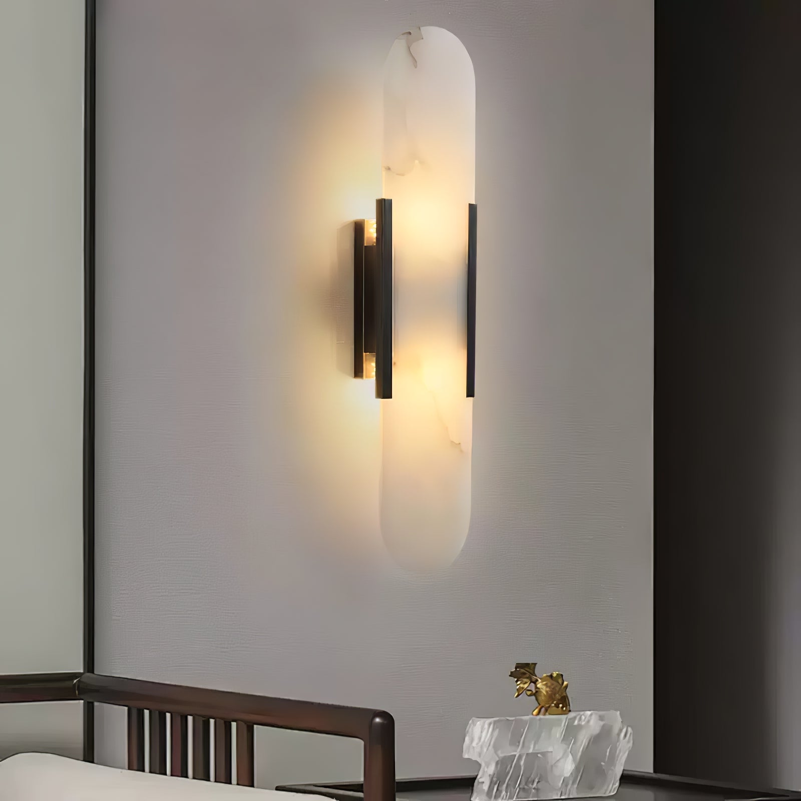 Veo Luxury Alabaster Wall Lamp - Lamp Copper
