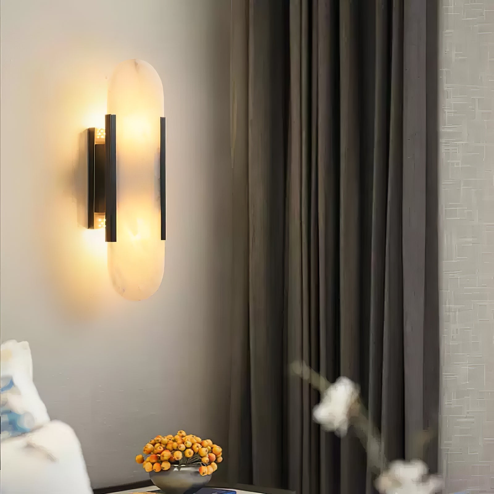 Veo Luxury Alabaster Wall Lamp - Lamp Copper