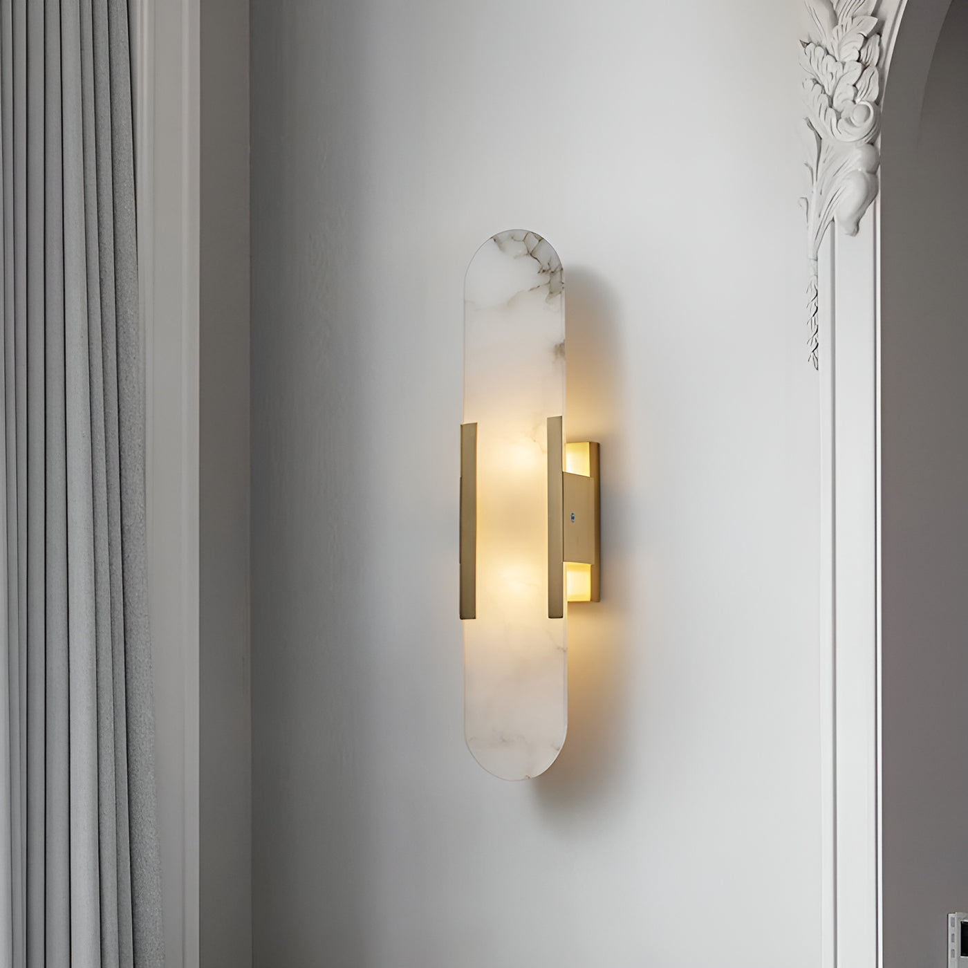 Veo Luxury Alabaster Wall Lamp - Lamp Copper