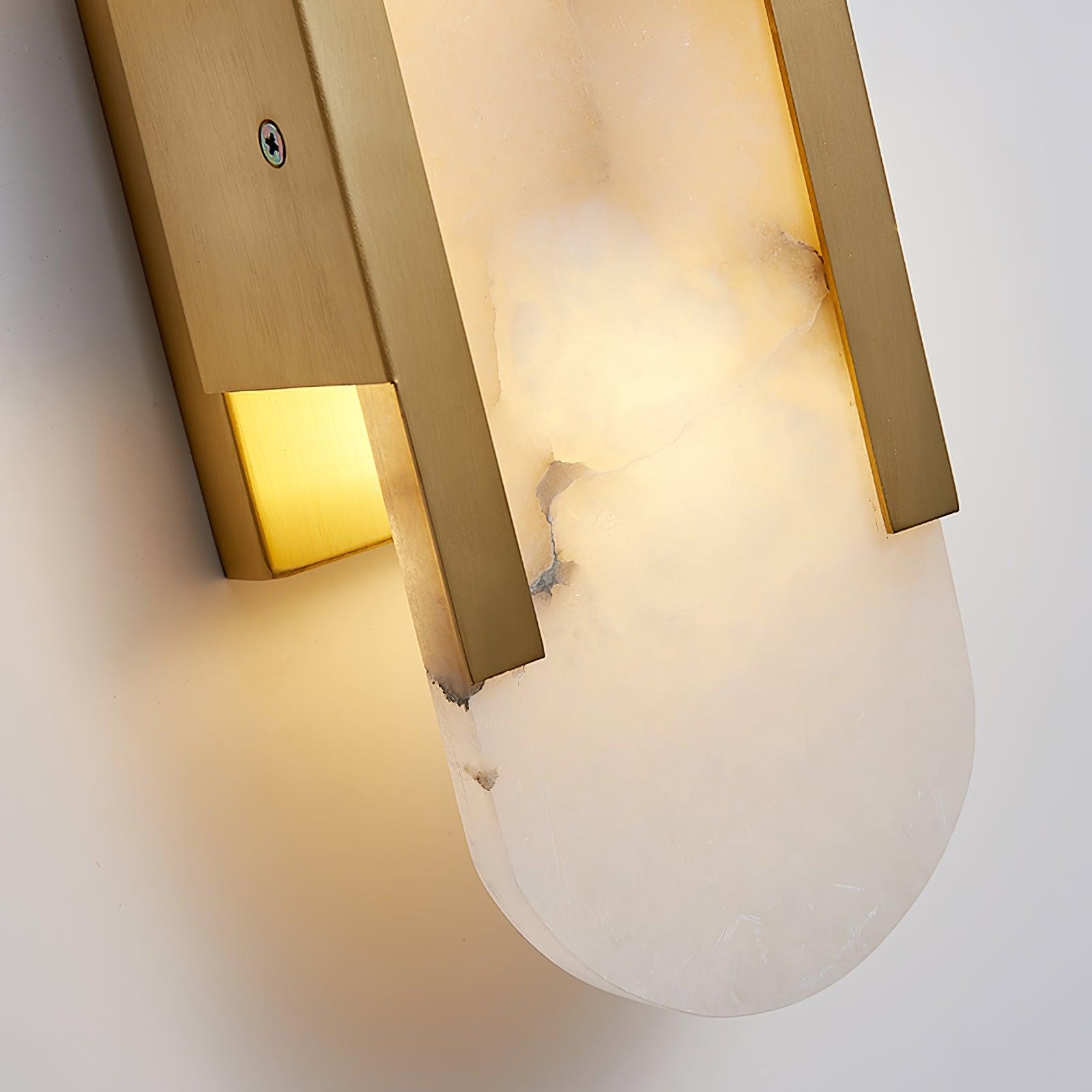 Veo Luxury Alabaster Wall Lamp - Lamp Copper
