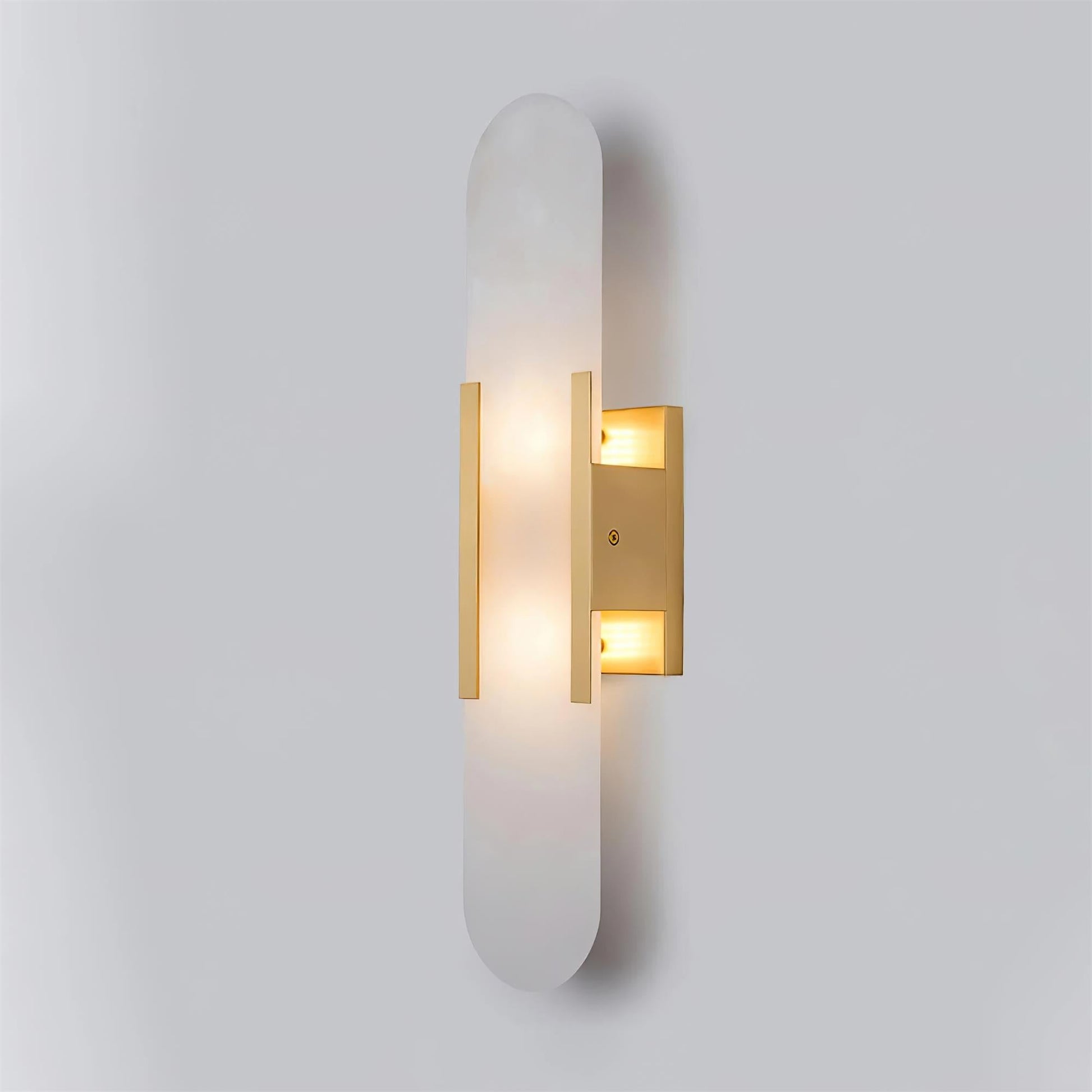 Veo Luxury Alabaster Wall Lamp - Lamp Copper