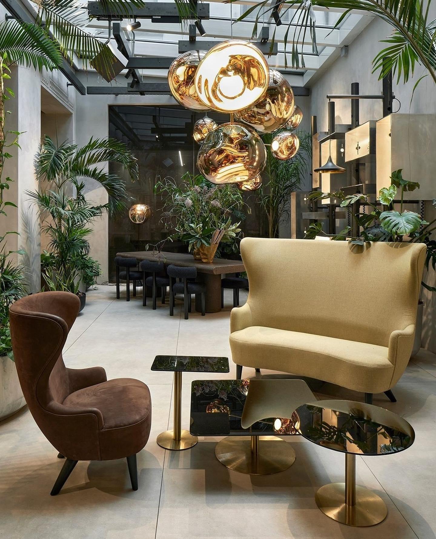 Solara Pendant Lamp Blown Glass Irregular Cluster Sculptural - Lamp Copper