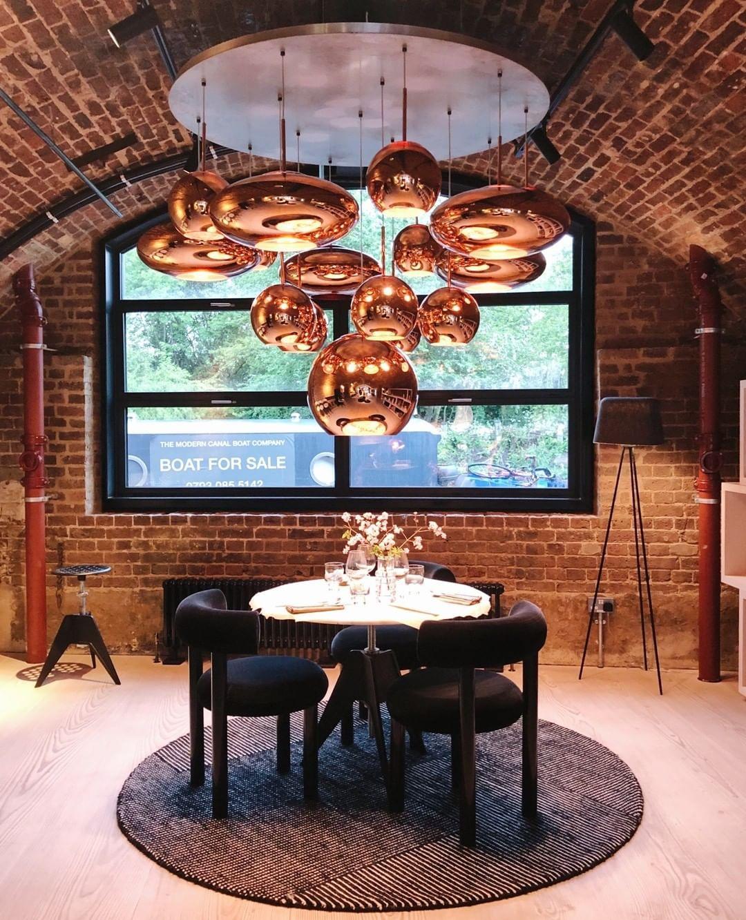 Solara Pendant Lamp Blown Glass Irregular Cluster Sculptural - Lamp Copper