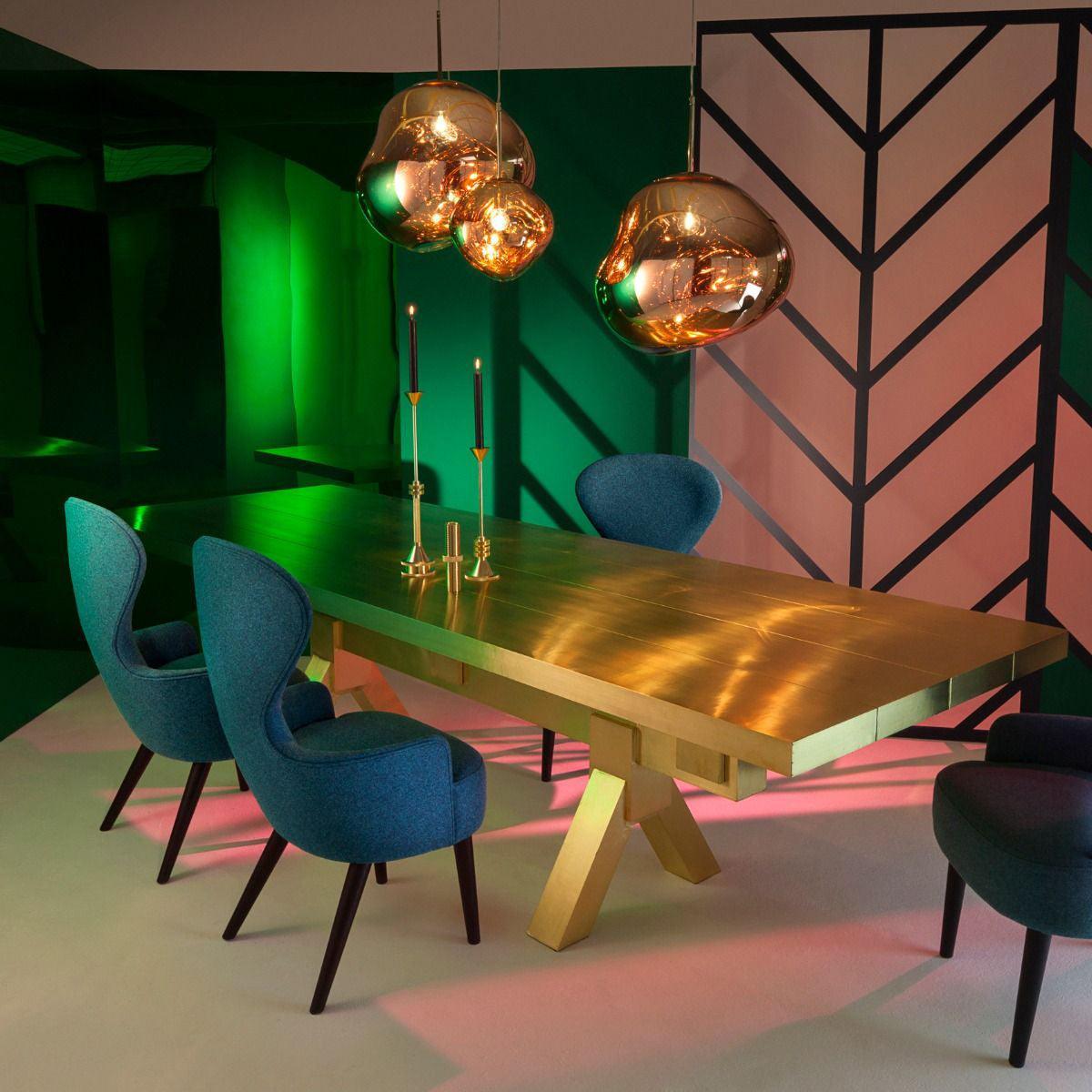 Solara Pendant Lamp Blown Glass Irregular Cluster Sculptural - Lamp Copper