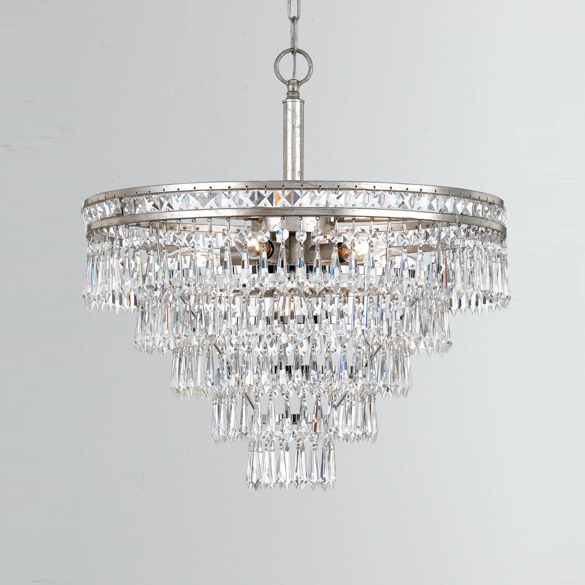 Eurvaryra Postmodern Luxury Metal Crystal Chandelier - Lamp Copper