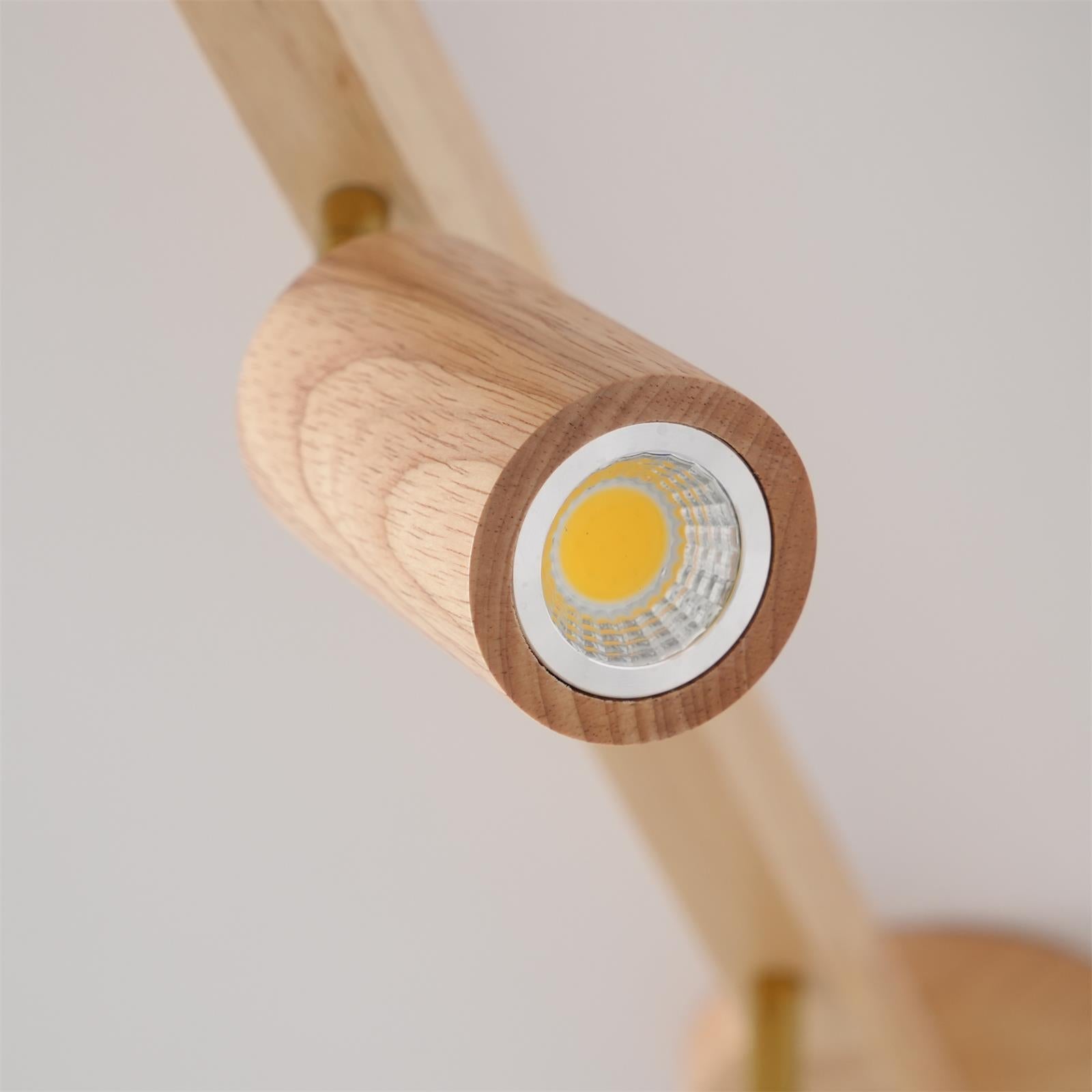 Veril Track Lighting Spotlight Wood - Lamp Copper