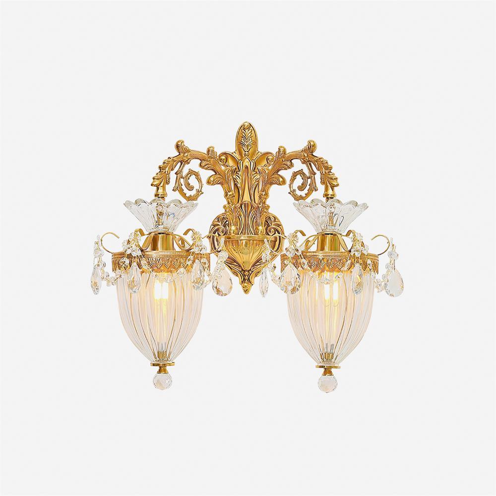 Elosia Gold Double Wall Lamp - Lamp Copper