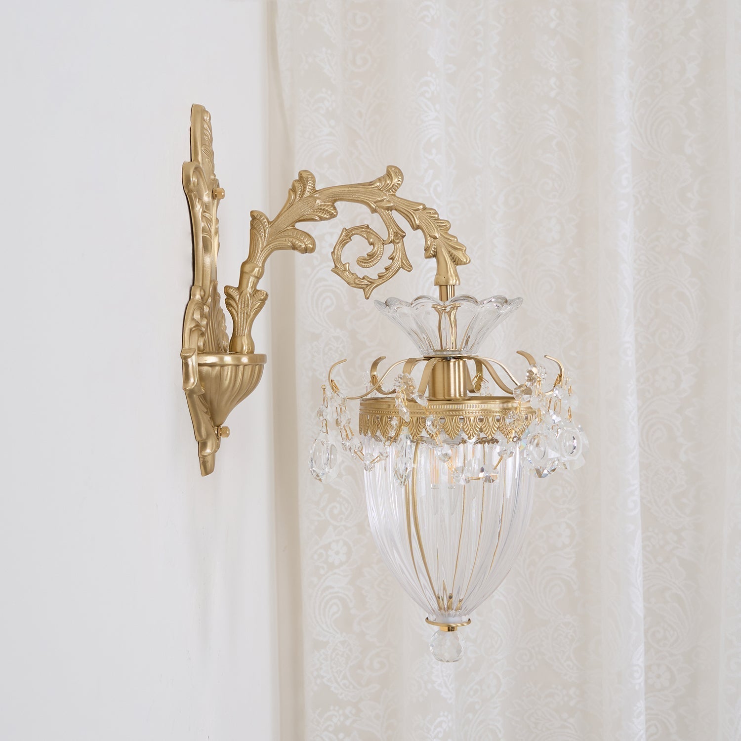 Elosia Gold Double Wall Lamp - Lamp Copper