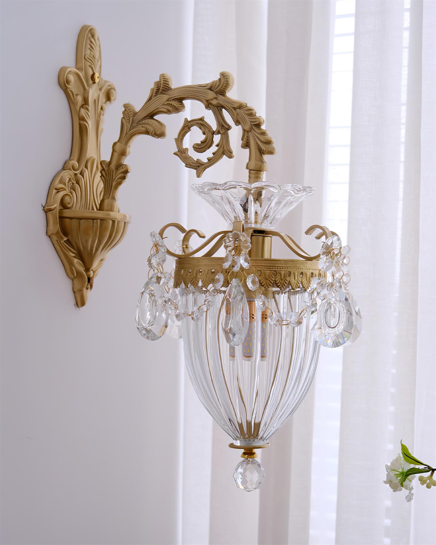Elosia Gold Double Wall Lamp - Lamp Copper
