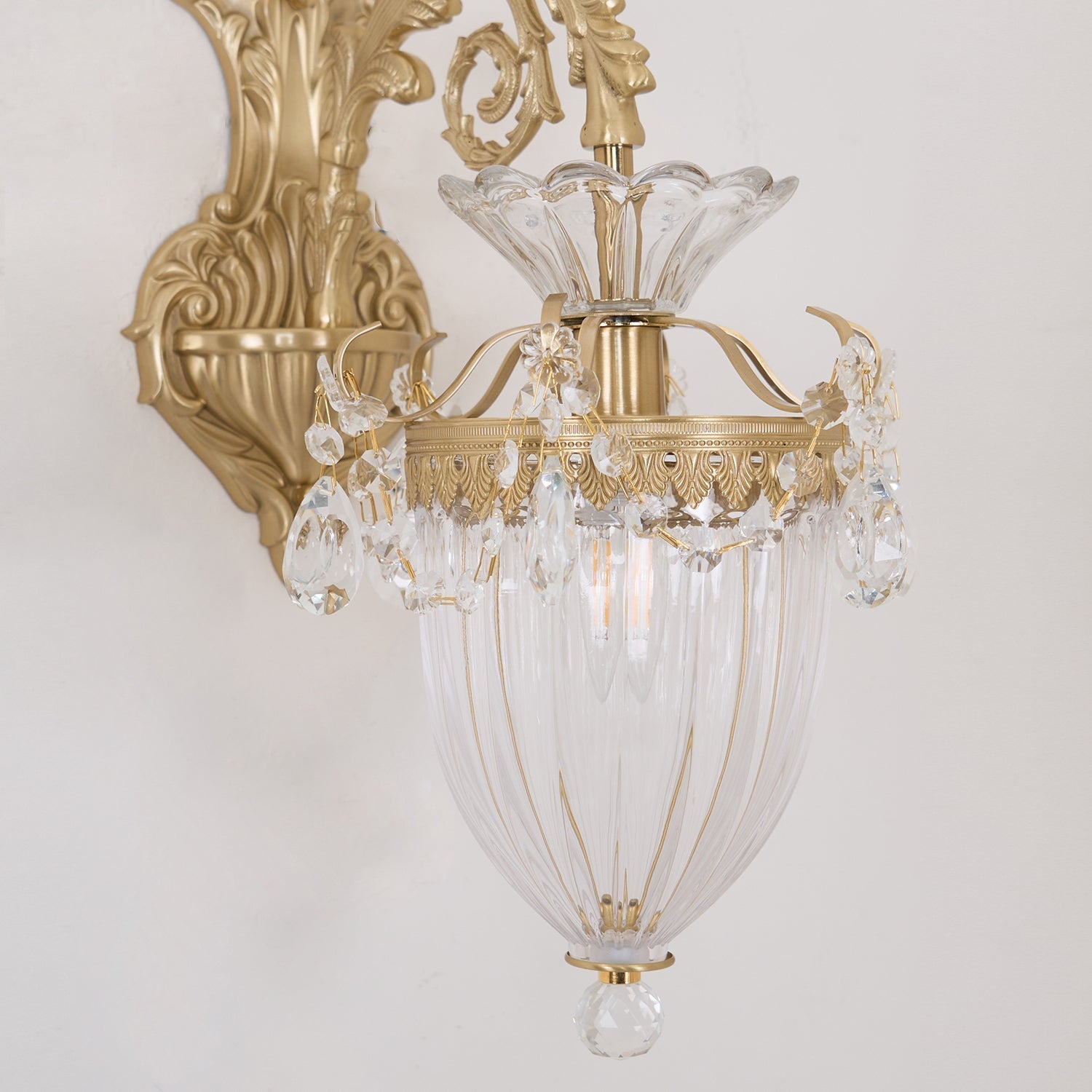 Elosia Gold Double Wall Lamp - Lamp Copper