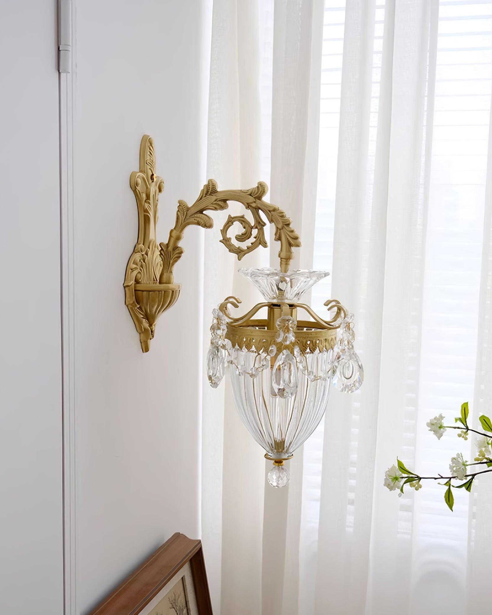Elosia Gold Double Wall Lamp - Lamp Copper