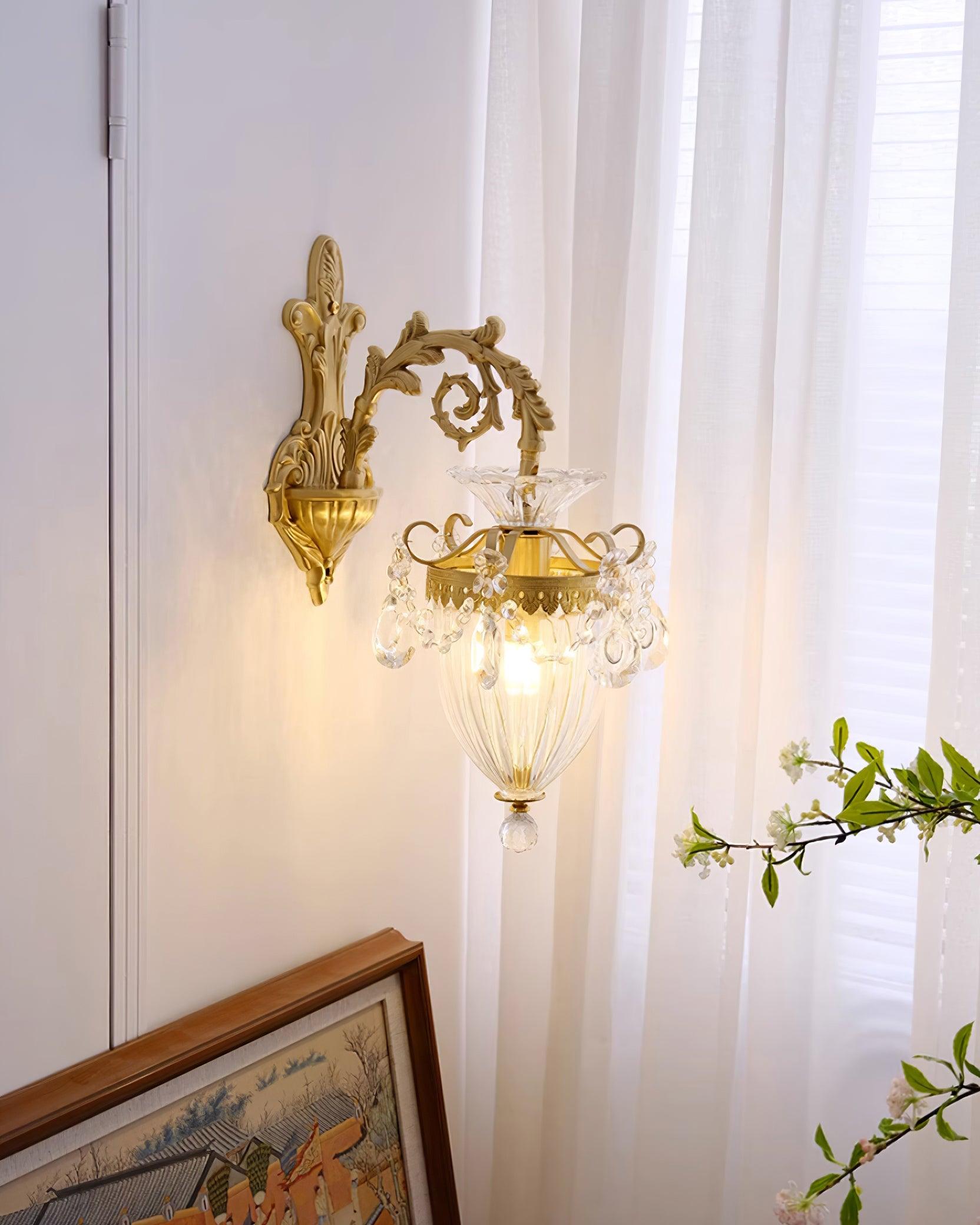 Elosia Gold Double Wall Lamp - Lamp Copper