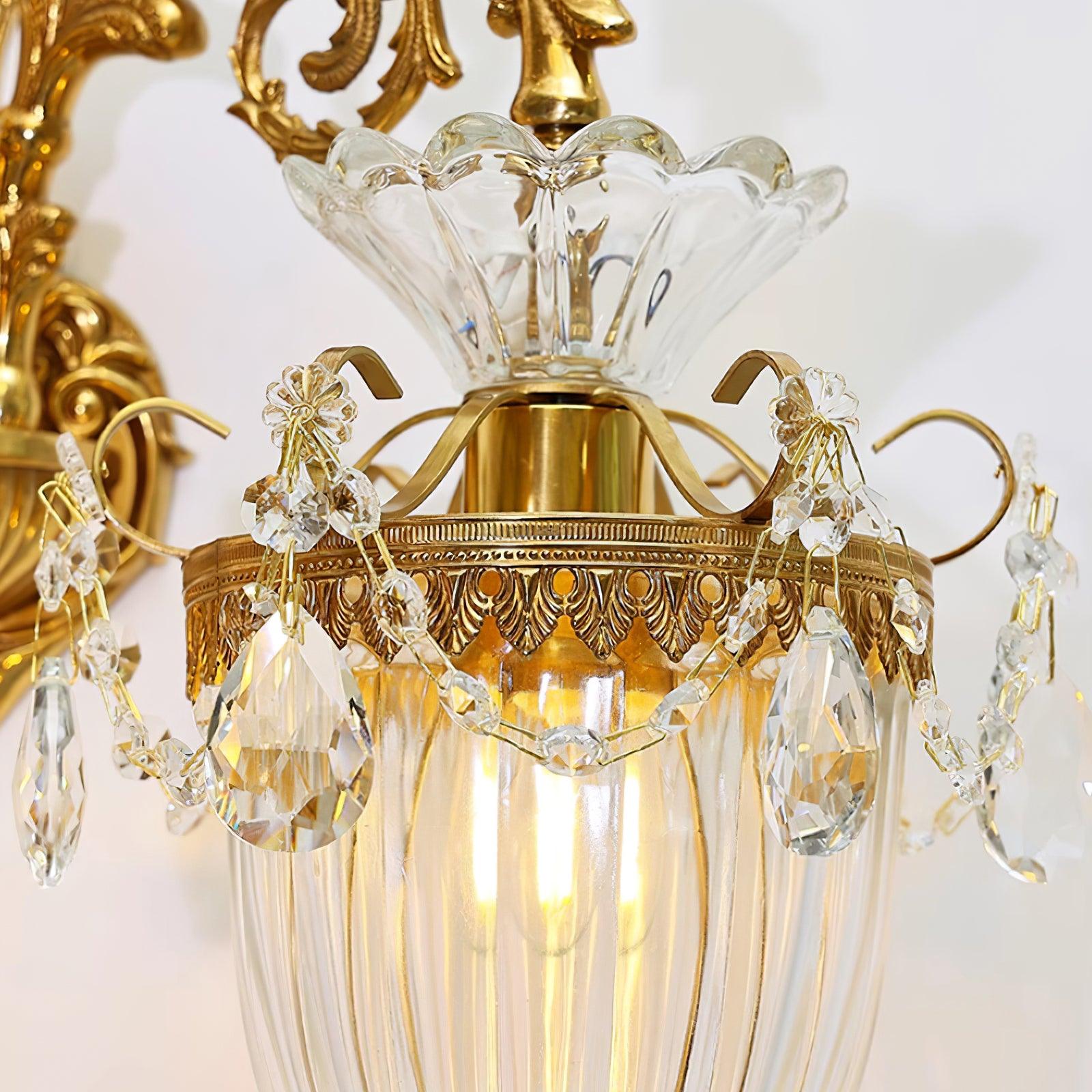 Elosia Gold Double Wall Lamp - Lamp Copper