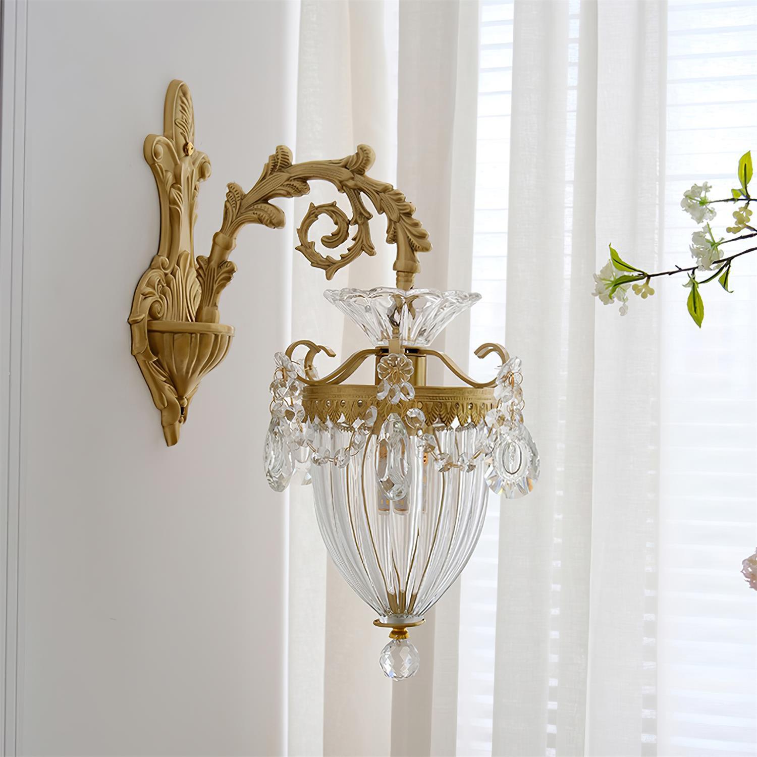 Elosia Gold Double Wall Lamp - Lamp Copper