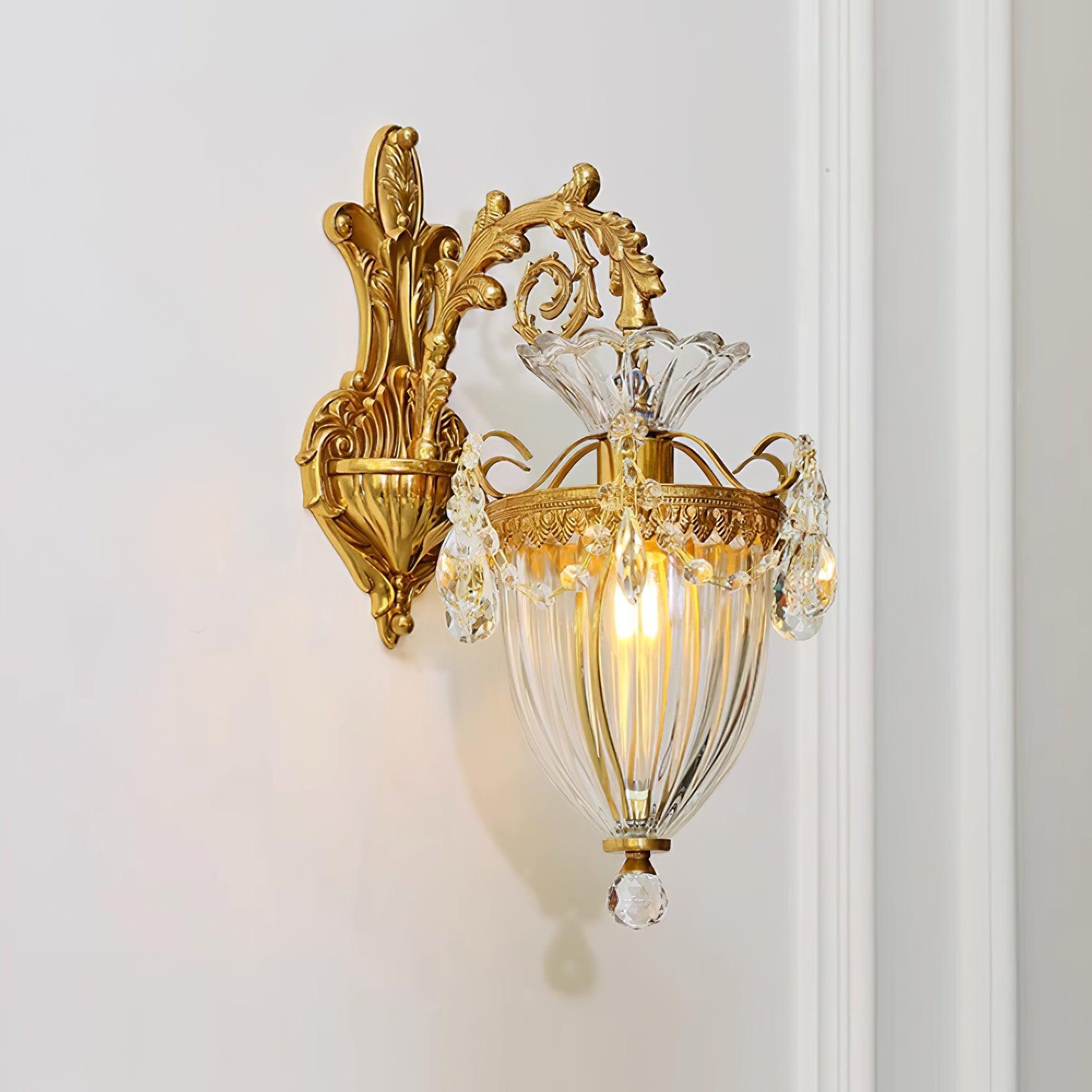 Elosia Gold Double Wall Lamp - Lamp Copper